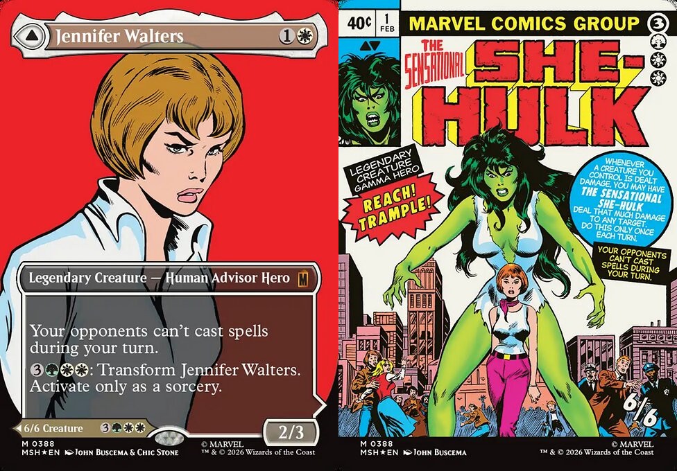 MTG Jennifer Walters She-Hulk 両面カード Jennifer Walters Marvel