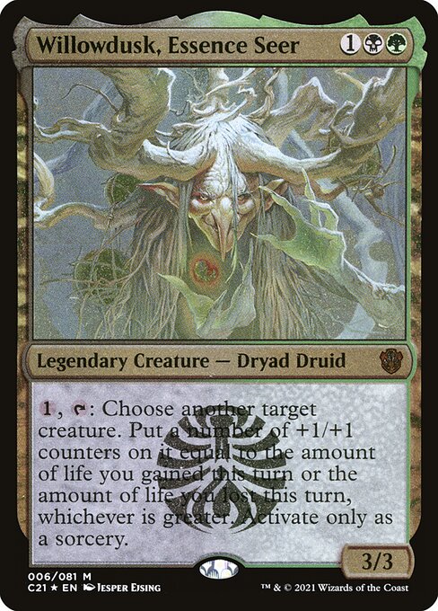 Willowdusk, Essence Seer - Foil Etched Thick Stock - Azathoth's Emporium LLC
