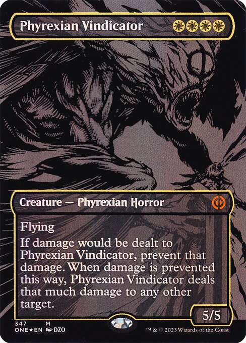 oil mtg cards Phyrexian Vindicator