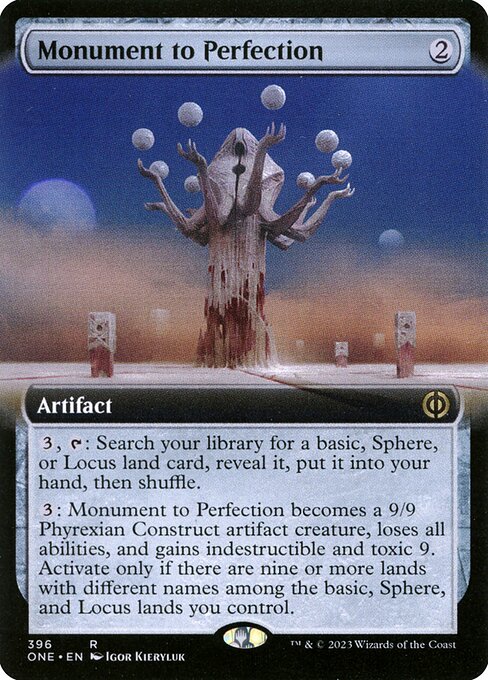 Monument to Perfection - Extended Art - LaughingDragonMTG