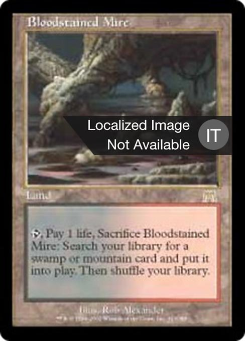 Bloodstained Mire (IT) - Foil - LaughingDragonMTG