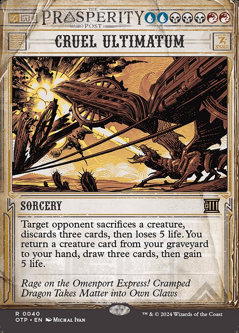 Cruel Ultimatum - Foil Extended Art Showcase - LaughingDragonMTG