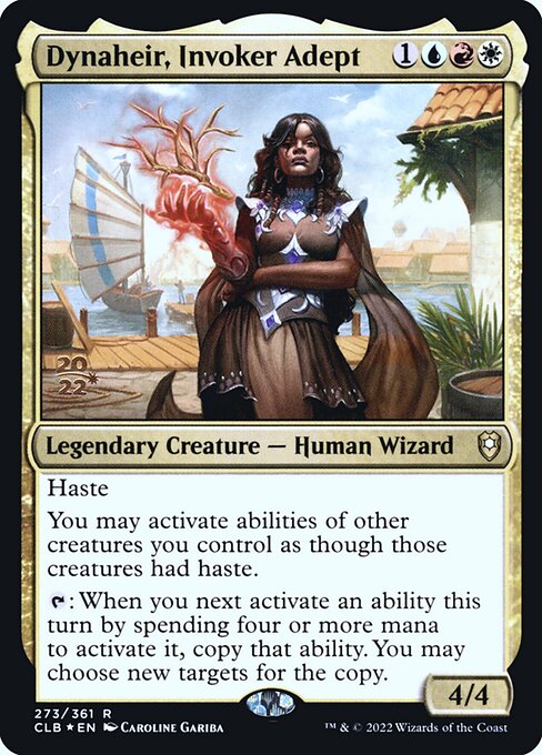 Dynaheir, Invoker Adept - Foil Prerelease Promo - LaughingDragonMTG
