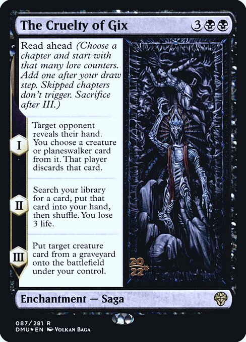 The Cruelty of Gix - Foil Prerelease Promo - LaughingDragonMTG The Cruelty of Gix - Foil Prerelease Promo - LaughingDragonMTG