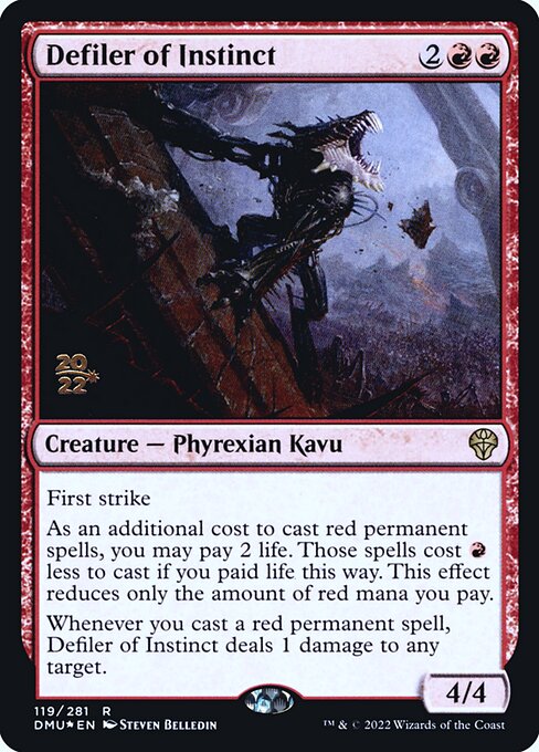 defiler cards mtg Magic: the Gathering - Phyrexian This effect reduces only the amount of white mana you pay.Whenever you cast a white permanent spell Defiler of Instinct | Dominaria