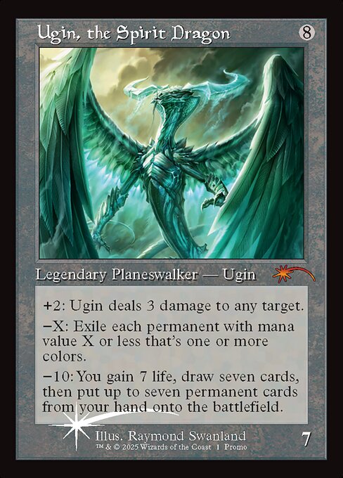 Ugin, the Spirit Dragon - Foil Retro Frame Promo - Magic