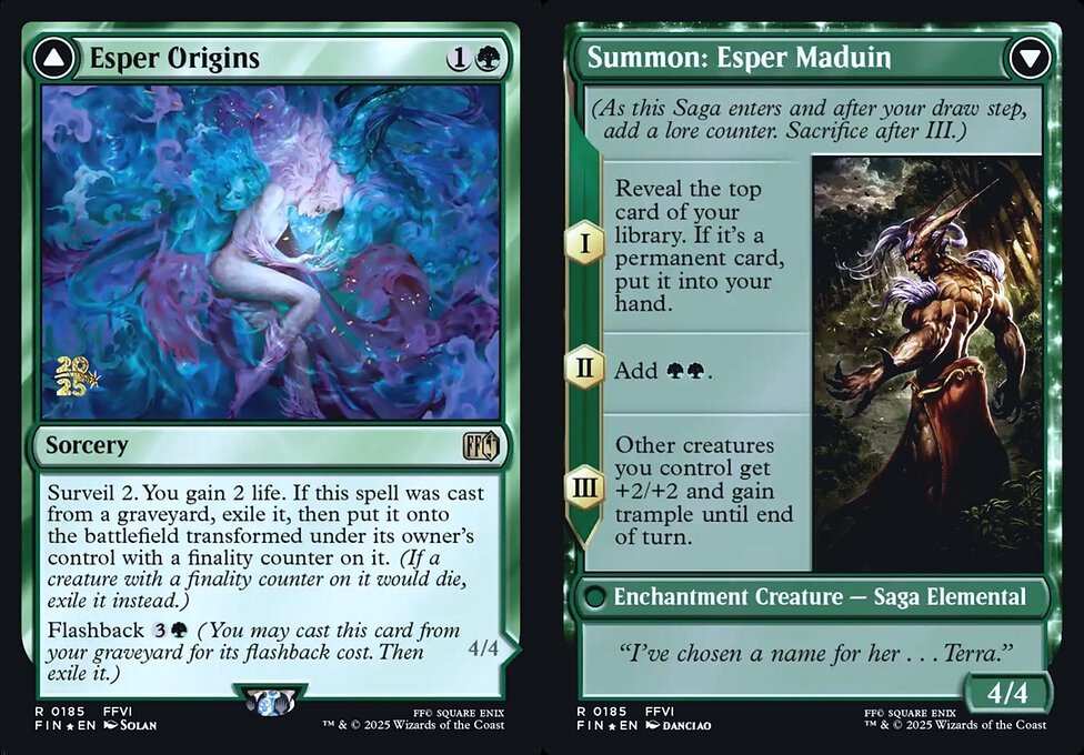 Esper Origins // Summon: Esper Maduin - Foil Prerelease Promo -  LaughingDragonMTG