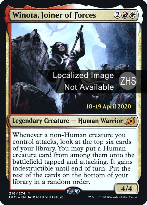 Winota, Joiner of Forces (ZHS) - Foil Prerelease Promo