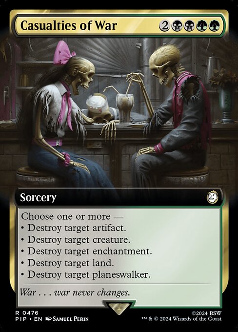 Casualties of War - Extended Art - LaughingDragonMTG