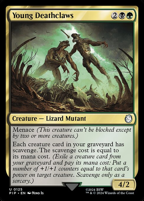 mtg scavenge cards Magic the Gathering Golgari Modern Custom Magic Deck Outlet Young Deathclaws - LaughingDragonMTG