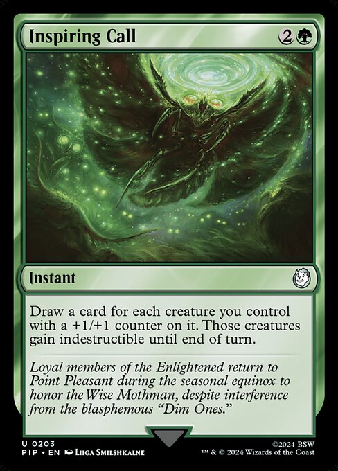 mtg draw a card for each creature you control Magic The Gathering - Foundations - Inspiring Call All cards will be carefully packed for safe transit Rules Text: Whenever you draw