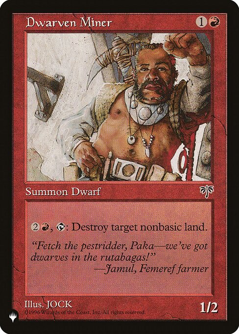 Dwarven Miner - Retro Frame - LaughingDragonMTG Dwarven Miner - Retro Frame - LaughingDragonMTG