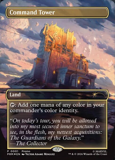 Command Tower - Foil Extended Art Promo - Magic Stronghold Games