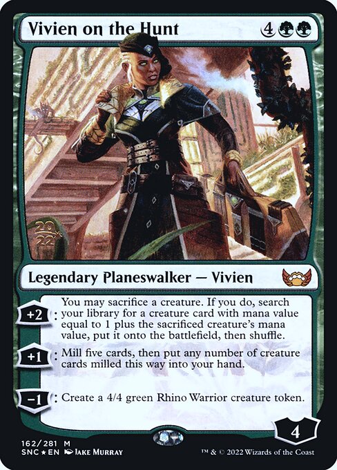 Vivien on the Hunt - Foil Prerelease Promo - Magic Stronghold Games Vivien on the Hunt - Foil Prerelease Promo - Magic Stronghold Games