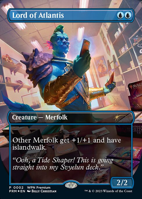 Lord of Atlantis - Foil Extended Art Promo - Magic Stronghold Games