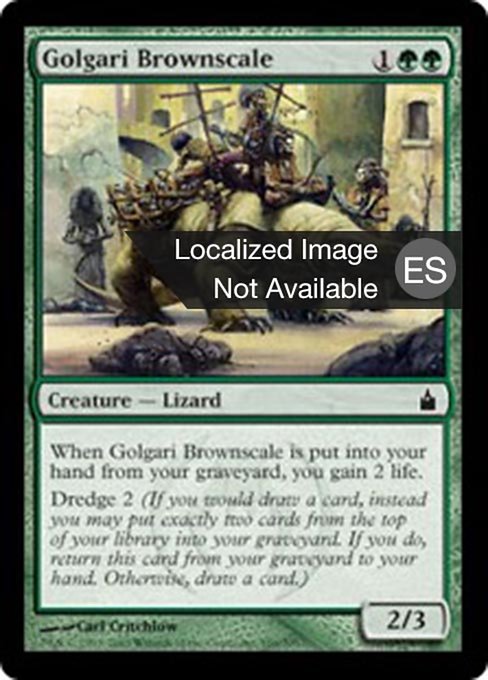 Golgari Brownscale (ES) - LaughingDragonMTG