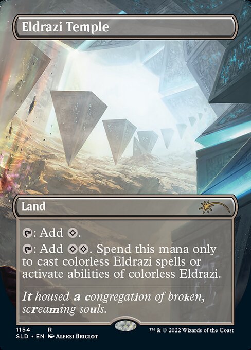 MTG secretlair エルドラージの寺院 foil Eldrazi Temple - Extended Art - LaughingDragonMTG