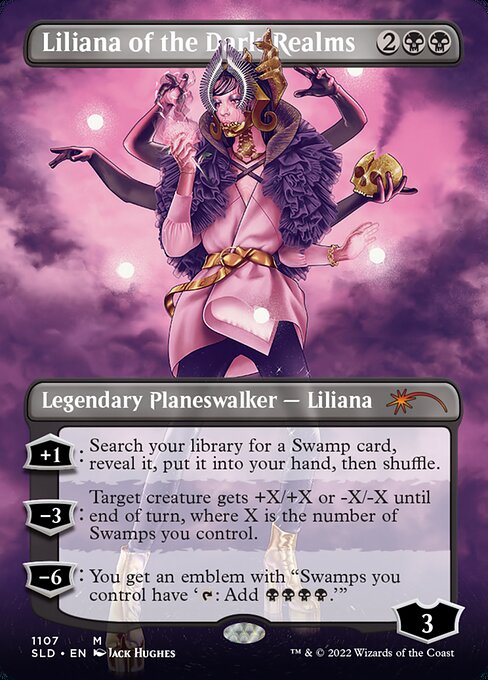 MTG キャンバスアート　闇の領域のリリアナ Liliana of the Dark Realms - Extended Art - Magic Stronghold Games