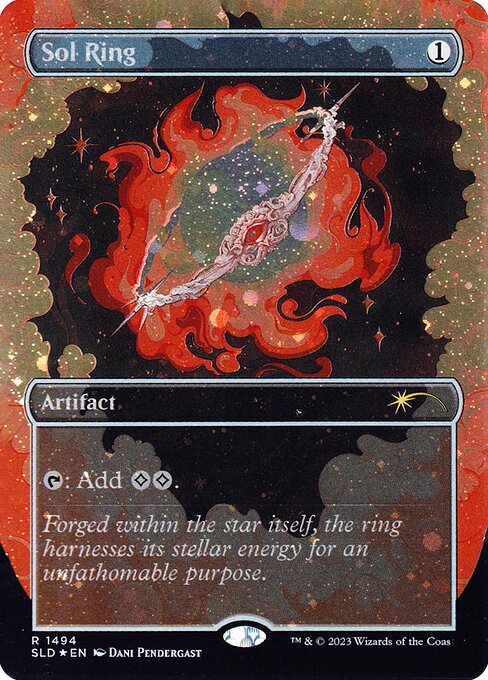 マジック Sol Ringなど ギャラクシーフォイル シークレットレア Sol Ring (1494) (Galaxy Foil) - Secret Lair Drop Series - Magic