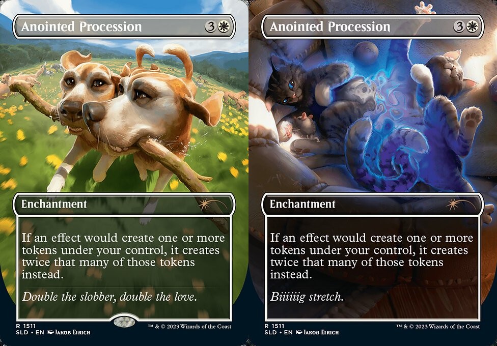 anointed procession mtg card Commander Legends: Battle for Baldur's Gate Draft Booster Pack main image 0