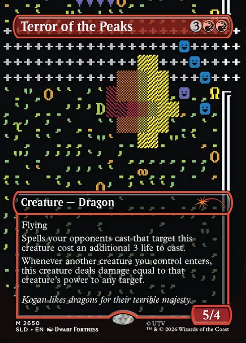 Terror of the Peaks - Foil Extended Art - Heavy J's Card House