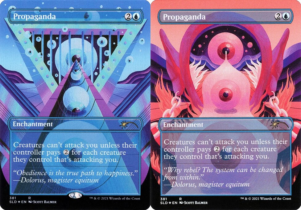 Propaganda // Propaganda - Foil Extended Art - LaughingDragonMTG