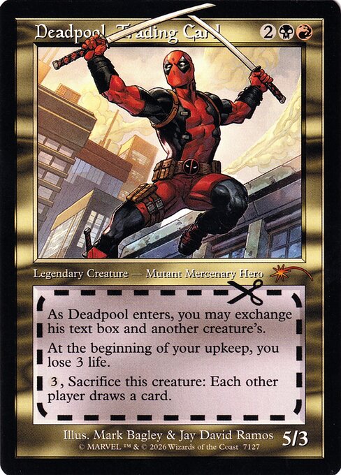 Deadpool, Trading Card - Foil Retro Frame - Magic Stronghold Games