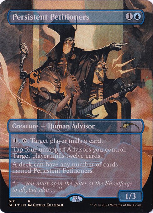 Persistent Petitioners (#601) - Foil Extended Art - LaughingDragonMTG