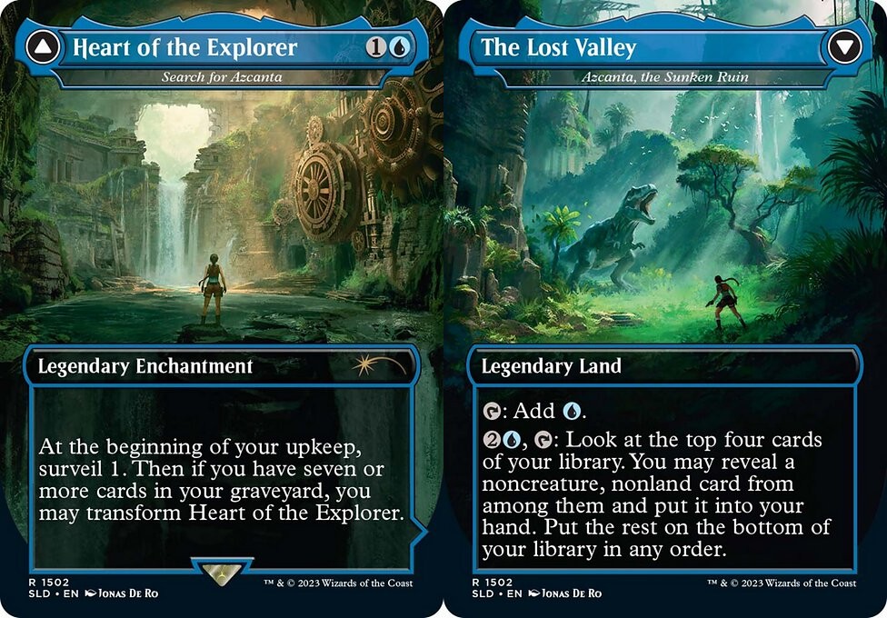 Search for Azcanta // Azcanta, the Sunken Ruin "Heart of the Explorer // The Lost Valley" - Foil Extended Art - LaughingDragonMTG Search for Azcanta // Azcanta, the Sunken Ruin "Heart of the Explorer // The Lost Valley" - Foil Extended Art - LaughingDragonMTG