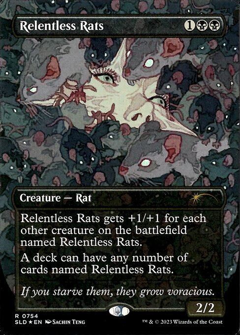 MTG 【Foil】執拗なネズミ/Relentless Rats(757)１枚 FOIL)(フルアート)(0057)執拗なネズミ/Relentless Rats《日本語