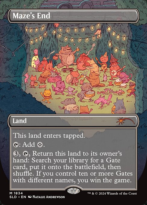 Maze's End - Rainbow Foil Extended Art - LaughingDragonMTG Maze's End - Rainbow Foil Extended Art - LaughingDragonMTG