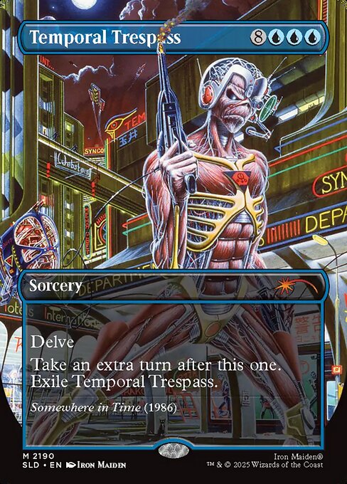 時間への侵入/Temporal Trespass foil 3枚セット Temporal Trespass - Rainbow Foil Extended Art - LaughingDragonMTG