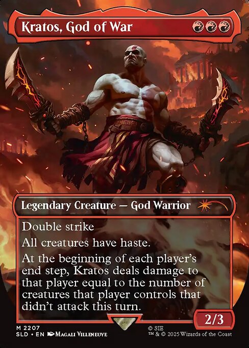 Kratos, God of War - Foil Extended Art - Heavy J's Card House