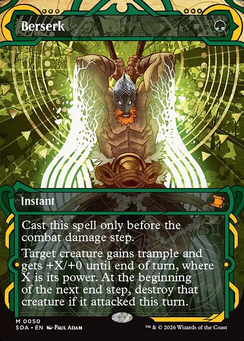 MTG Berserk foil 4枚 Berserk - Foil Extended Art - Prisma Games