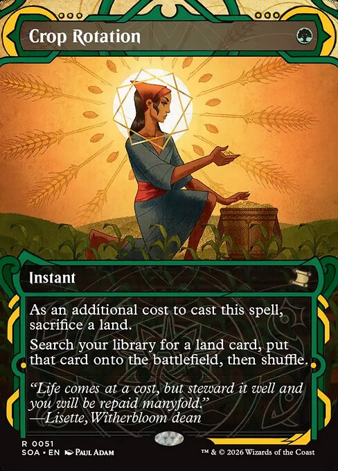 Crop Rotation - Foil Extended Art - LaughingDragonMTG
