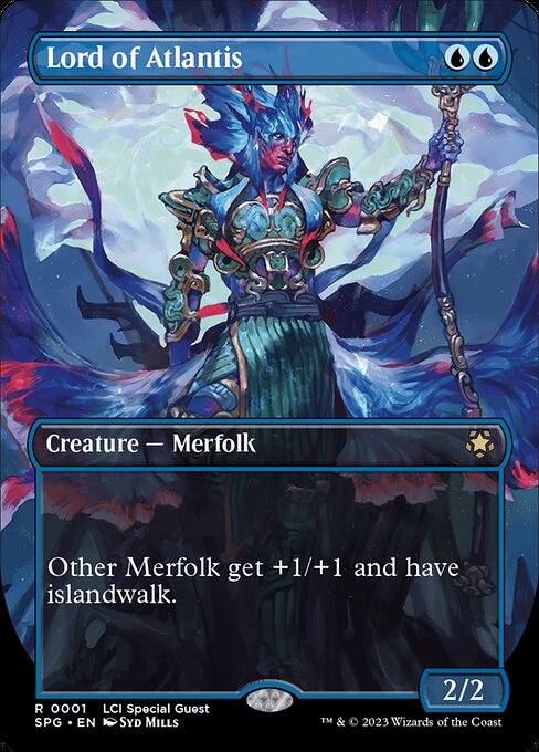 アトランティスの王　foil Lord of Atlantis Lord of Atlantis - Foil Extended Art - LaughingDragonMTG