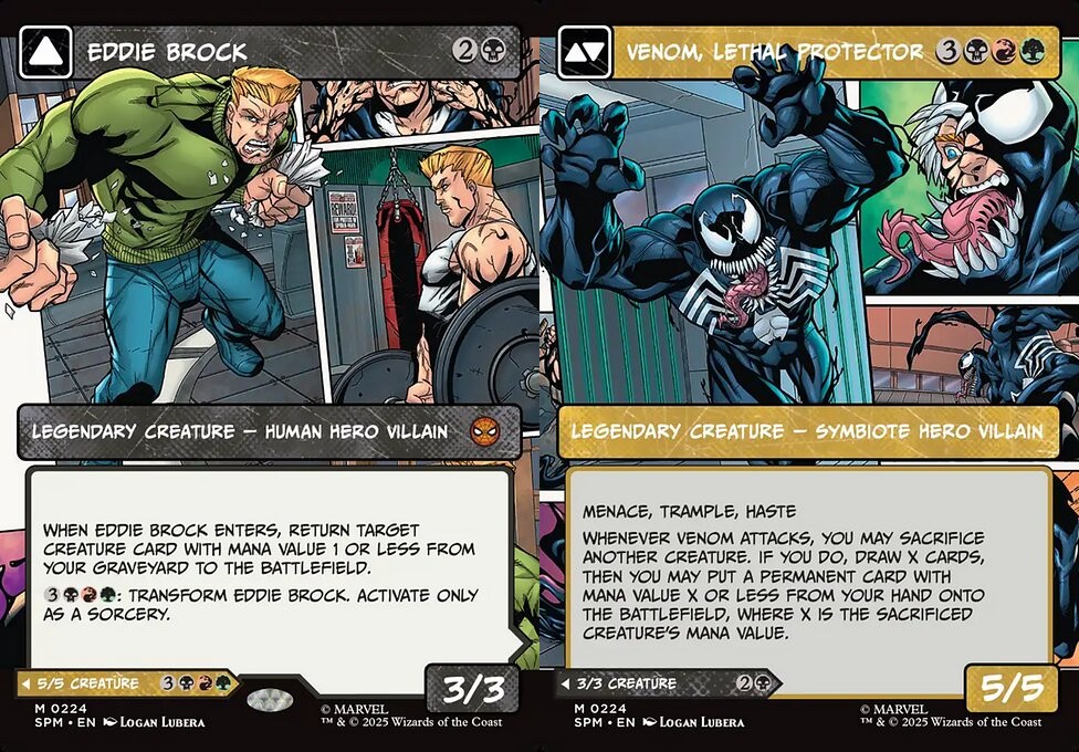 venom lethal protector mtg card Commander Deck EDH Deck Venom, 100 Magic Cards Eddie Brock Custom Deck Marvels Spider-Man Marvel Eddie Brock // Venom, Lethal