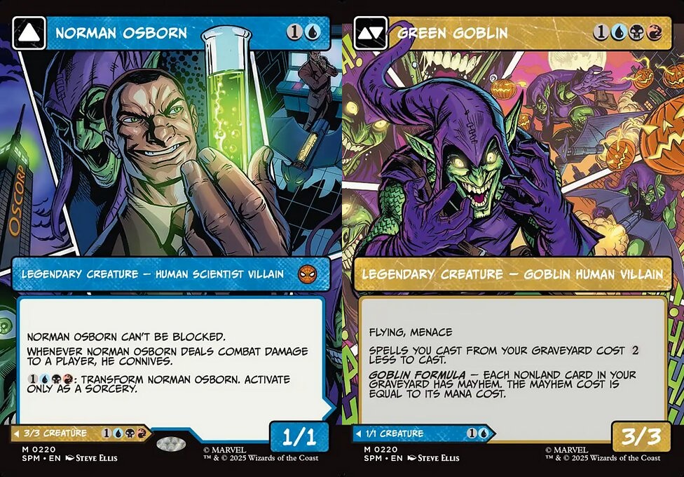 Norman Osborn // Green Goblin - Foil Extended Art - LaughingDragonMTG