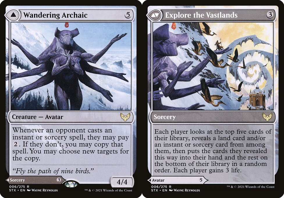 Wandering Archaic // Explore the Vastlands - Foil - Bill & Ogre's Games