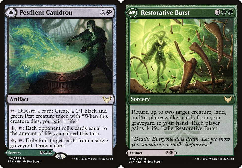 Pestilent Cauldron // Restorative Burst - Foil - LaughingDragonMTG