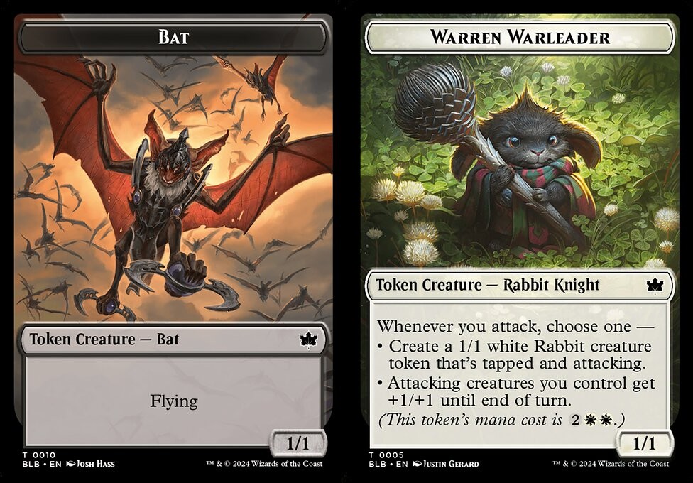 mtg cards that make bat tokens Token Pack for Magic the Gathering MTG: 4 pack 1/1 Bat  The Adventurer's Press Bat // Spirit - Token