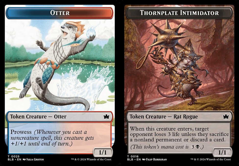Otter // Thornplate Intimidator - Foil Token - LaughingDragonMTG
