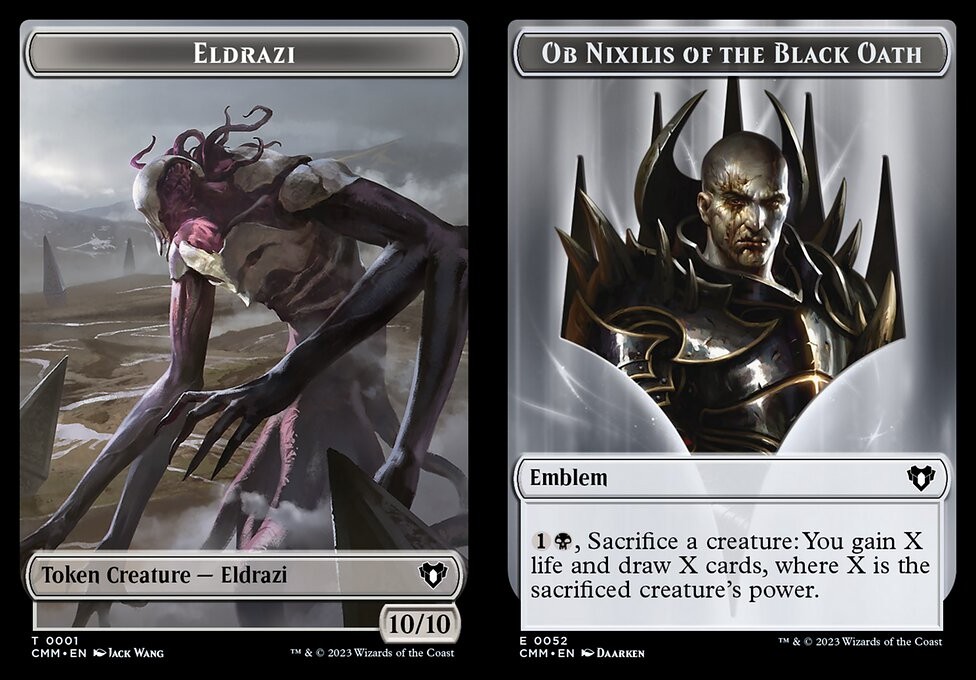 Eldrazi // Ob Nixilis of the Black Oath Emblem - Token - Paragon City Games Eldrazi // Ob Nixilis of the Black Oath Emblem - Token - Paragon City Games