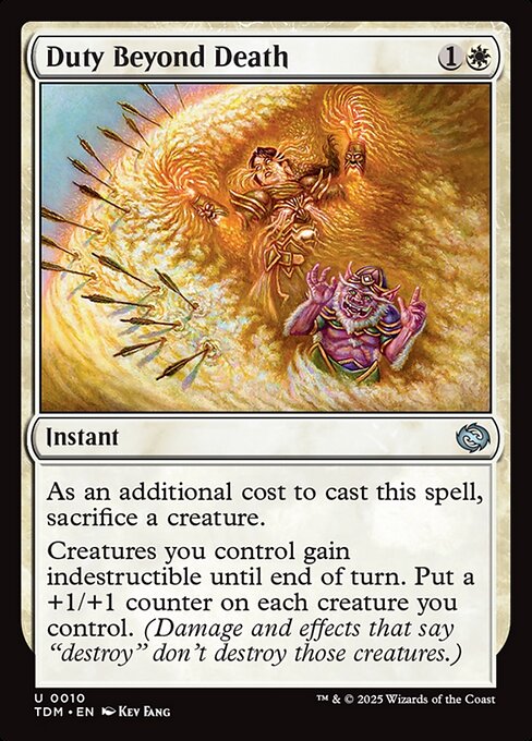 how to destroy indestructible cards mtg Why would I want give if I have to tap the card? : r/mtg Duty Beyond Death - Foil