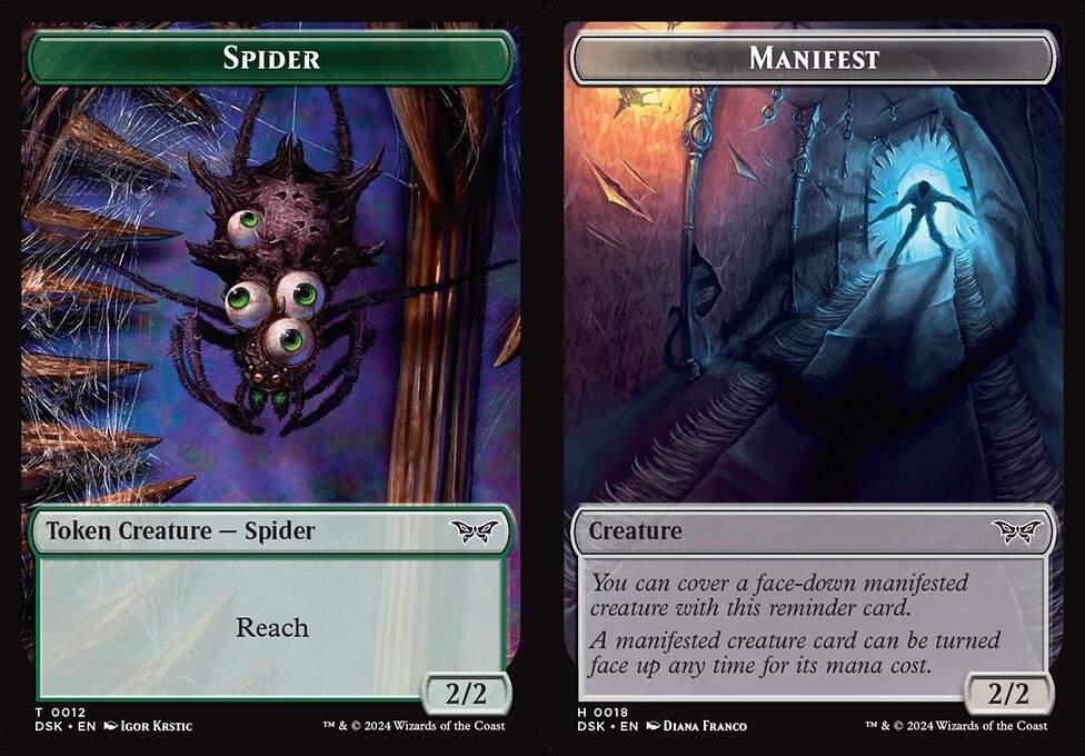 Spider // Manifest - Token - Magic Stronghold Games Spider // Manifest - Token - Magic Stronghold Games
