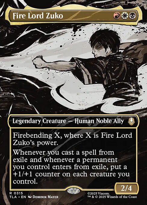 Fire Lord Zuko - Foil Extended Art - Magic Stronghold Games