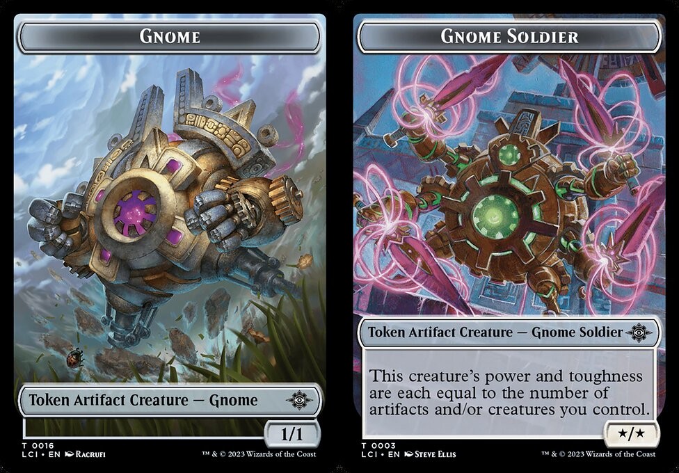 Gnome // Gnome Soldier - Foil Token - LaughingDragonMTG