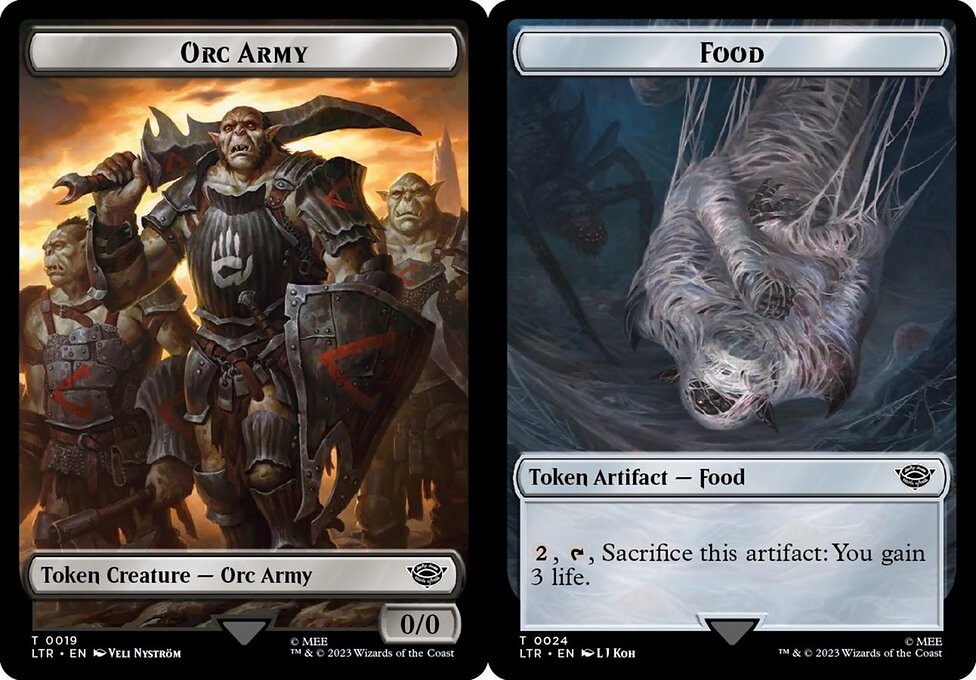 Orc Army // Food (#19&24) - Surge Foil Token - Magic Stronghold Games
