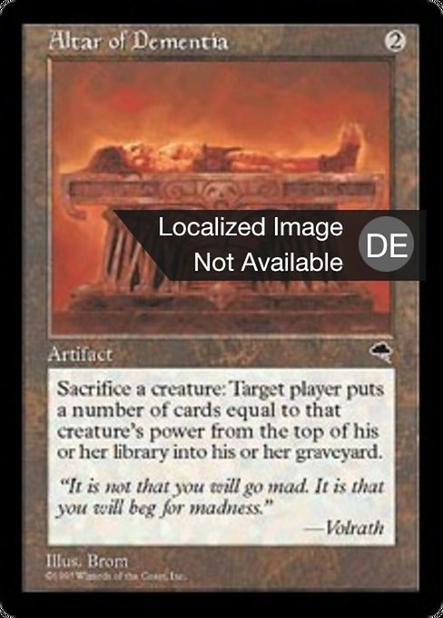 Altar of Dementia (DE) - LaughingDragonMTG