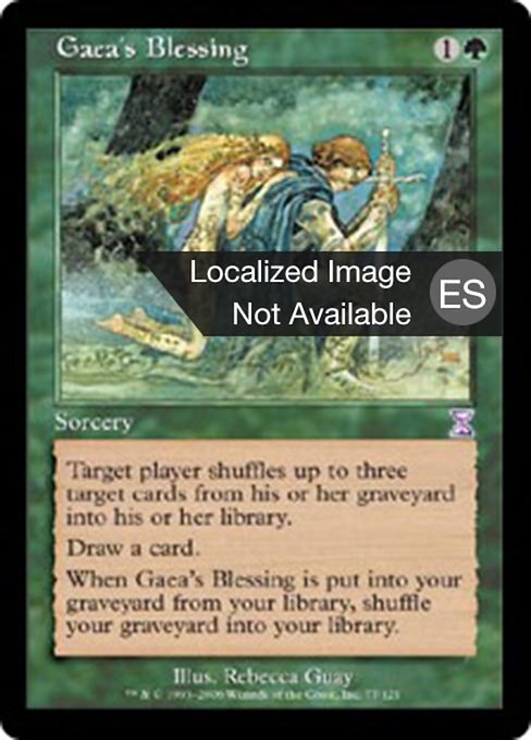 Gaea's Blessing (ES) - Foil - LaughingDragonMTG